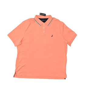Nautica Men's Coral Polo Shirt Short Sleeve Big & Tall Size 2XL Cotton NEW